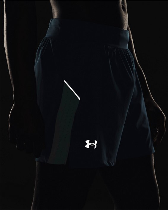 Men's UA Launch Elite 5'' Shorts in Blue image number 4